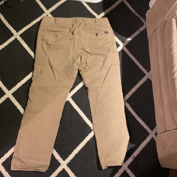Abercrombie & Fitch Flannel Lined Chino Size 32W 30 L - Picture 3 of 4